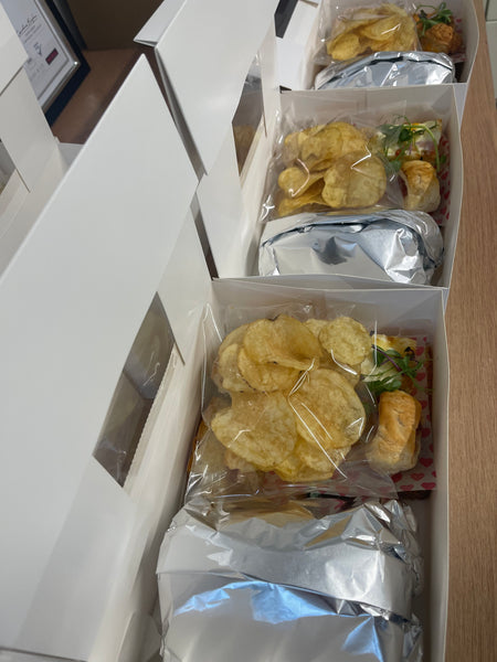 Afternoon tea boxes £14.95 each (minimum of 8) delivered free locally