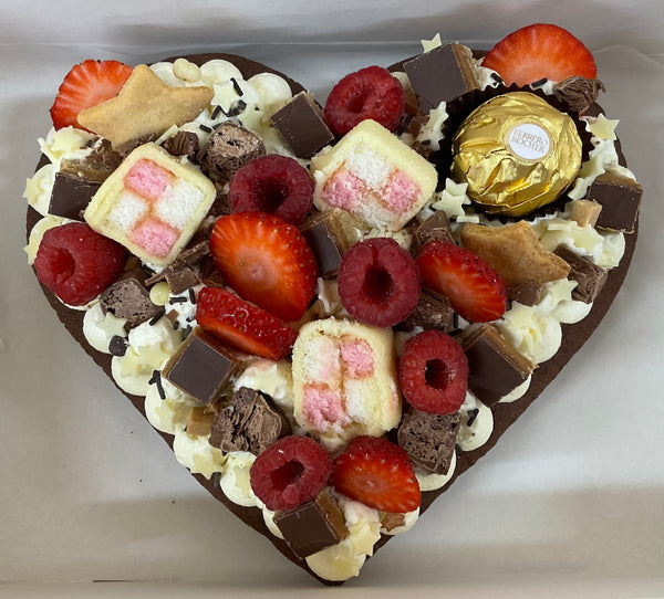 Valentines Day Heart Cheesecake stack cake