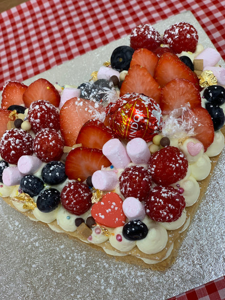 Valentines Day Heart Cheesecake stack cake